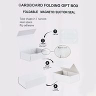 Coffret Cadeau en Kit - Carré Moyen (20x18,2x8cm) - Bleu Ciel