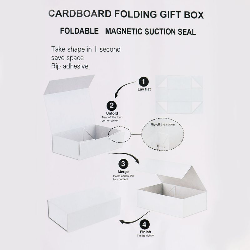 Coffret Cadeau en Kit - Carré Moyen (20x18,2x8cm) - Bleu Ciel