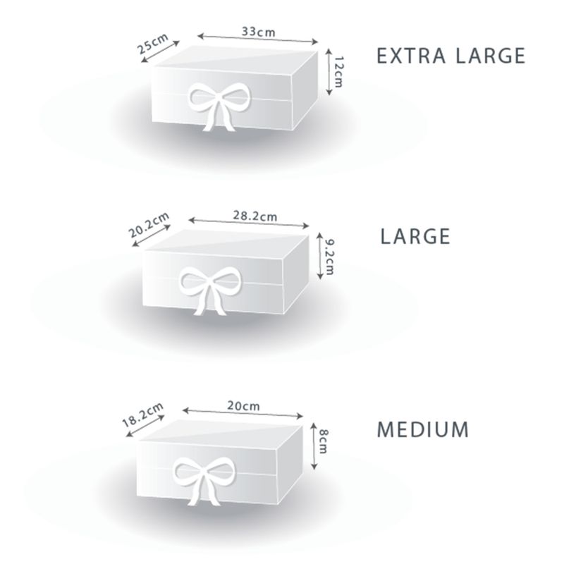 Coffret Cadeau en Kit - Carré Moyen (20x18,2x8cm) - Bleu Ciel