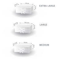 Coffret Cadeau en Kit - Carré Moyen (20x18,2x8cm) - Bleu Ciel
