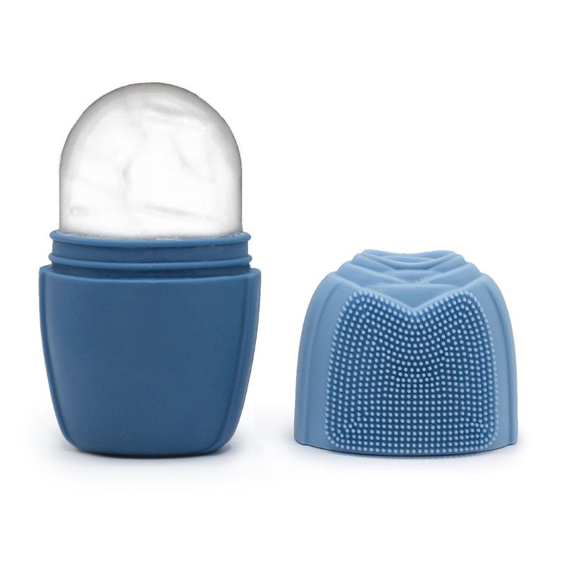 Rouleau de Glace en Silicone pour le Visage - Rouleau - Bleu