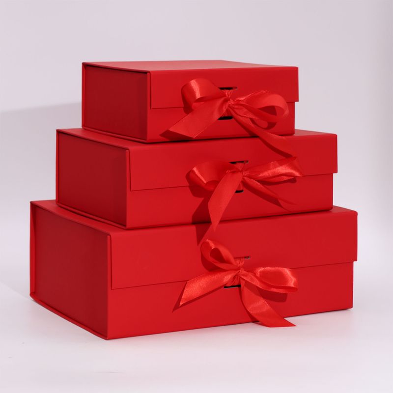 Coffret Cadeau en Kit - Grand Format (28,2 x 20,2 x 9,2 cm) - Rouge