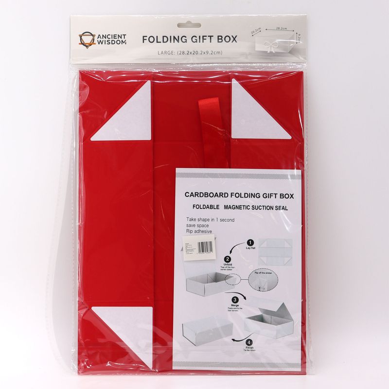 Coffret Cadeau en Kit - Grand Format (28,2 x 20,2 x 9,2 cm) - Rouge