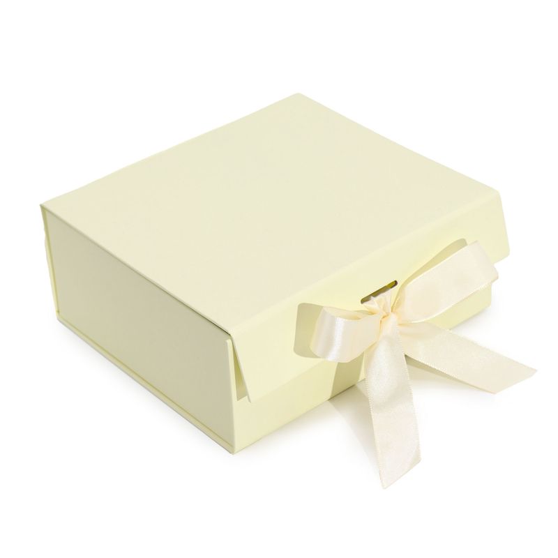 Coffret Cadeau en Kit - Carré Moyen (20x18,2x8cm) - Ivoire