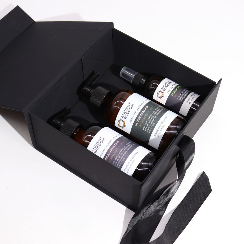 Coffret Cadeau en Kit - Carré Moyen (20x18,2x8cm) - Rouge
