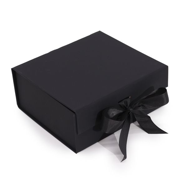 Coffret Cadeau en Kit - Carré Moyen (20x18,2x8cm) - Noir