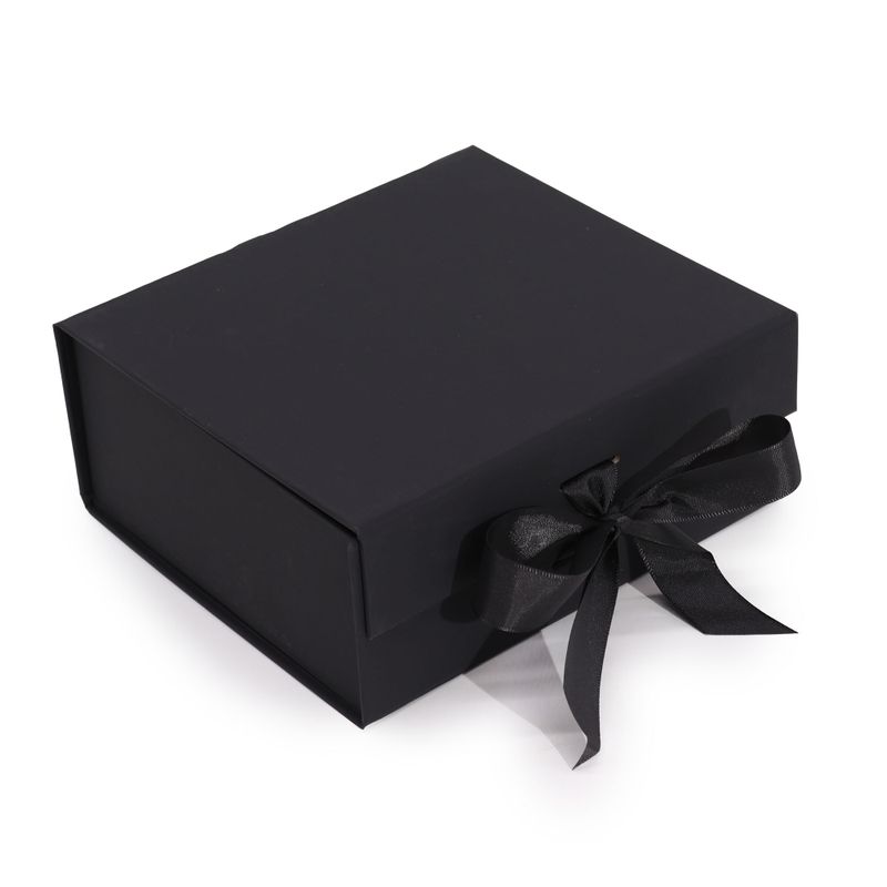 Coffret Cadeau en Kit - Carré Moyen (20x18,2x8cm) - Noir