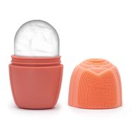 Rouleau de Glace en Silicone pour le Visage - Rouleau - Pêche