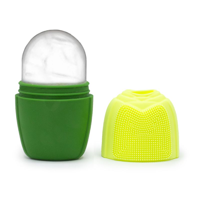 Rouleau de Glace en Silicone pour le Visage - Rouleau - Vert