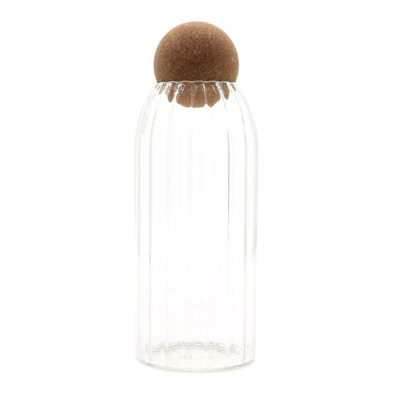 Pot en Verre Cottage Boule de Liège - Nervuré - 20 cm