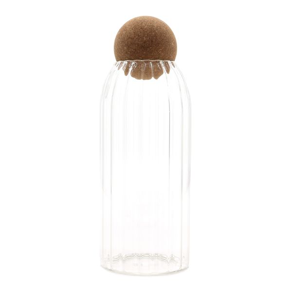 Pot en Verre Cottage Boule de Liège - Nervuré - 20 cm