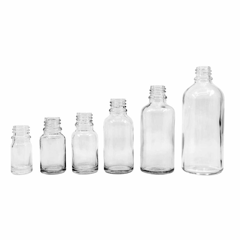 Bouteille Compte-gouttes en Verre Transparent de 5ml - Sans Bouchon