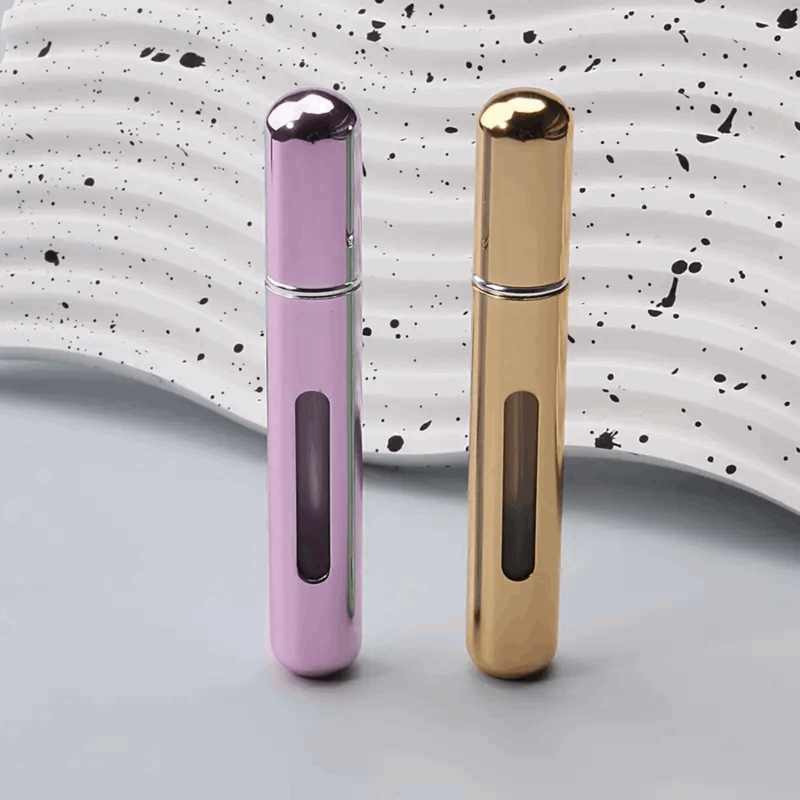 Vaporisateur de Parfum de Poche Rechargeable 8ml - Brillant (couleurs assorties)