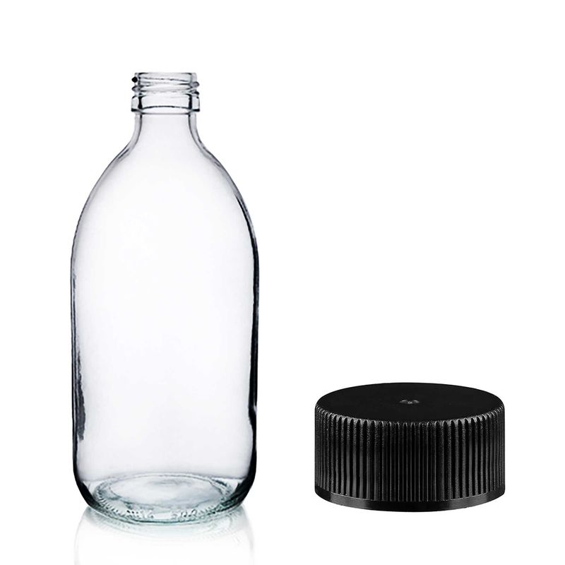 Bouteille en Verre Médicinale Transparente de 300 ml