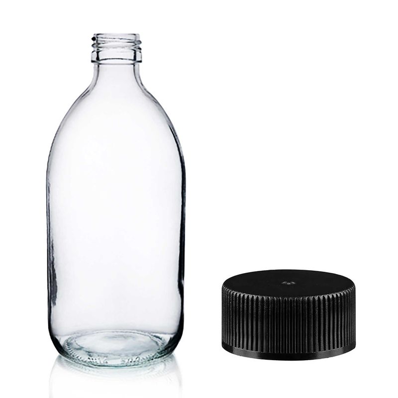 Bouteille en Verre Médicinale Transparente de 500 ml