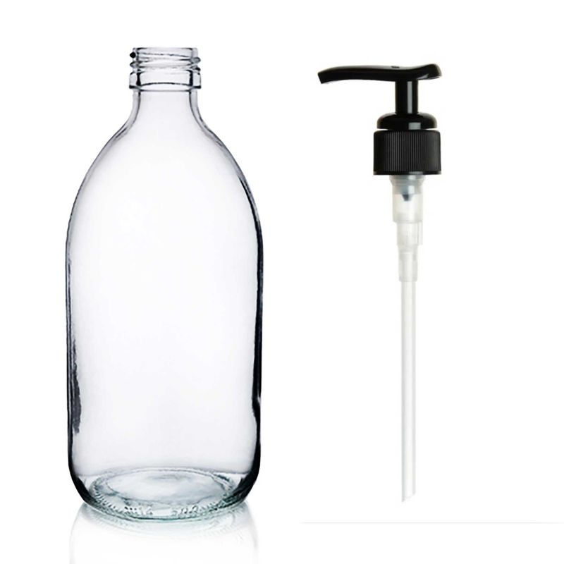 Bouteille en Verre Médicinale Transparente de 500 ml
