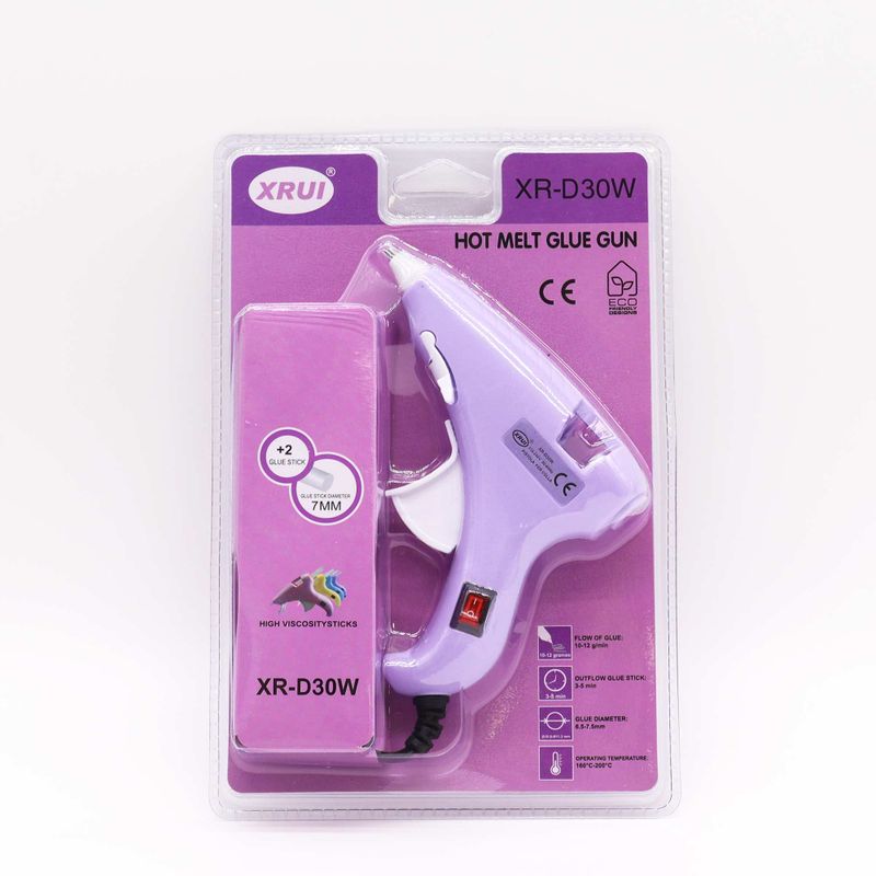Xrui Pistolet à Colle Chaude Mini 30W Hobby (Prise UE) - pour Bâtons de 7 mm