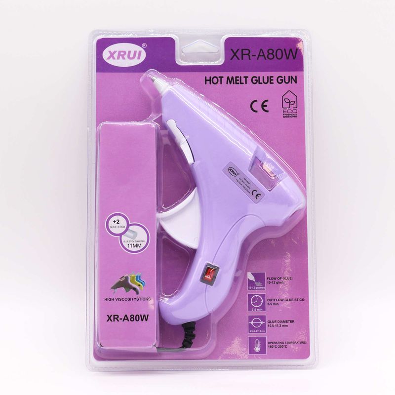 Xrui Pistolet à Colle Chaude 80W Hobby (Prise UE) - pour Bâtons de 11 mm
