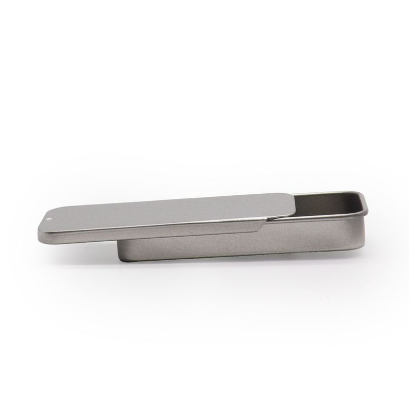 Mini Distributeur en Étain avec Couvercle Coulissant - 10 g (6 x 3,3 x 1 cm)