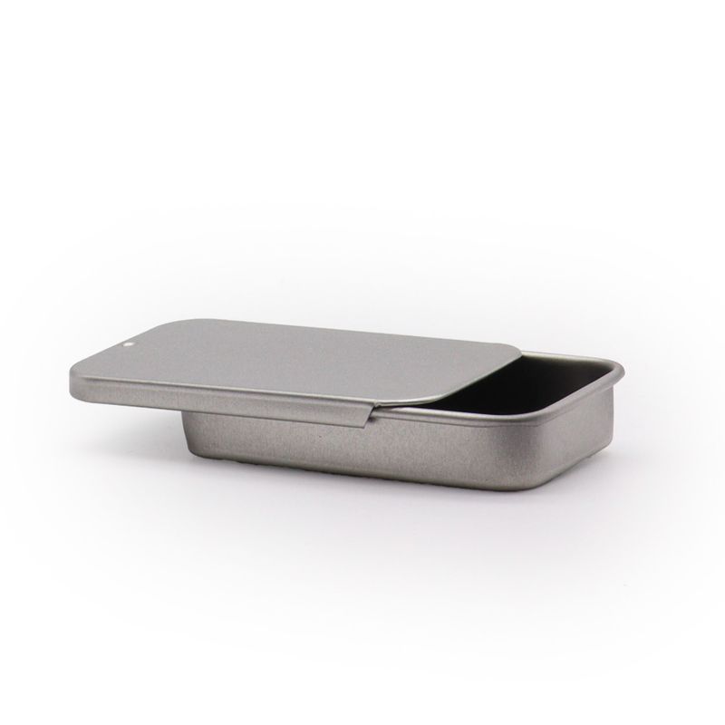 Mini Distributeur en Étain avec Couvercle Coulissant - 20 g (7 x 4,2 x 1,5 cm)