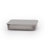 Mini Distributeur en Étain avec Couvercle Coulissant - 15 g (8 x 3,4 x 1,2 cm)