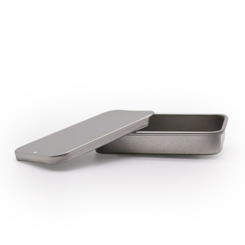 Mini Distributeur en Étain avec Couvercle Coulissant - 20 g (7 x 4,2 x 1,5 cm)