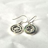 Boucles d'Oreilles en Coquillage & Argent - Frangipanier - Ormeau