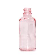 Bouteille Compte-Gouttes en Verre Rose 50ml - Sans Bouchon