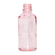 Bouteille Compte-Gouttes en Verre Rose 100ml - Sans Bouchon