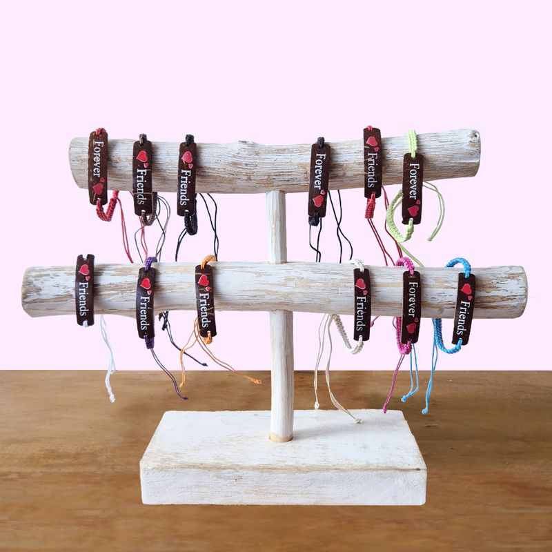 Bracelets d'Amitié Faits Main - Imprimé Noix de Coco Friends (asst)