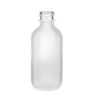 Flacon Compte-Gouttes en Verre Blanc Givré 50ml - Sans Bouchon