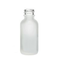 Flacon Compte-Gouttes en Verre Blanc Givré 30ml - Sans Bouchon