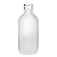 Flacon Compte-Gouttes en Verre Blanc Givré 100ml - Sans Bouchon