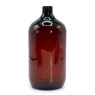 Bouteille Boston en Plastique Ambré 1000ml - Sans Bouchon