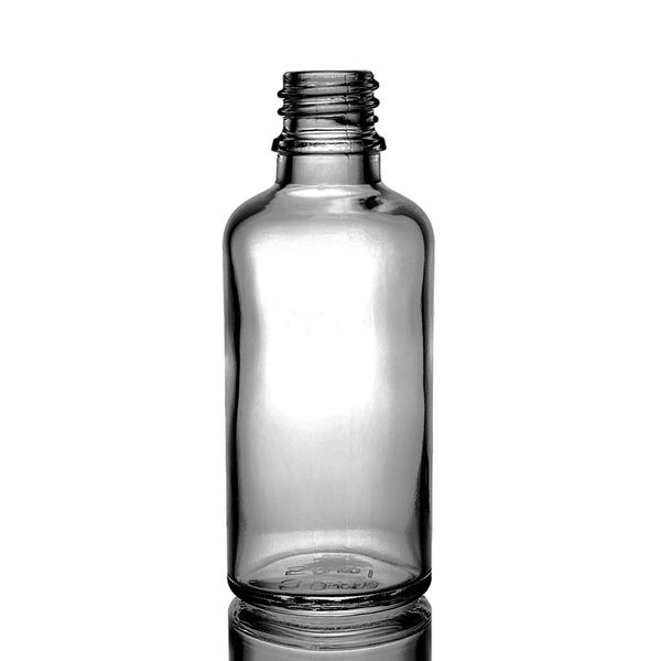 50ml Flacon Compte-Gouttes En Verre Gris Fumé
