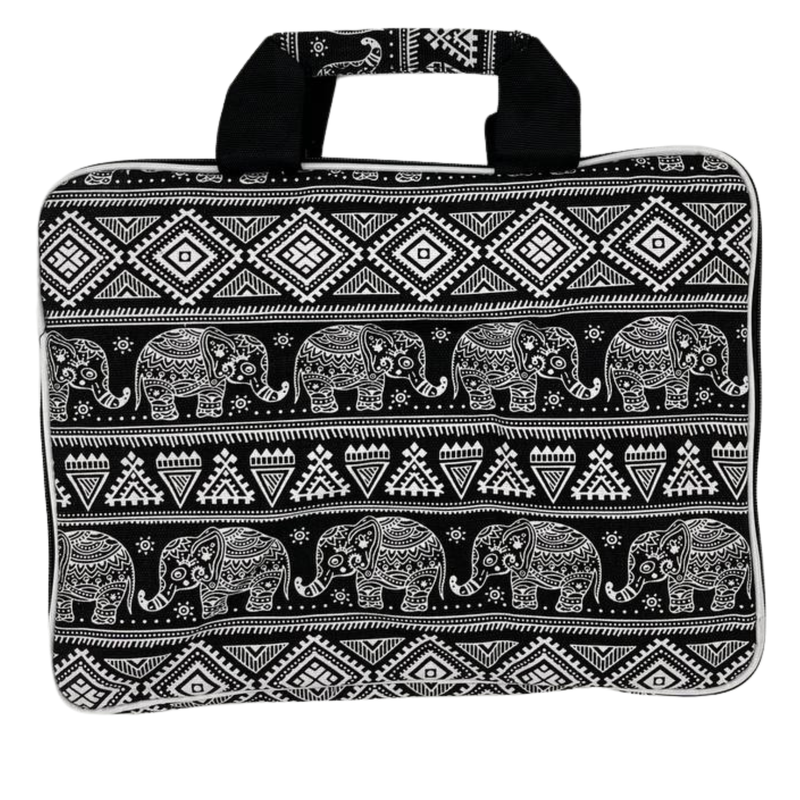 Sacoche Rembourrée pour Ordinateur Portable (Motif Éléphant) 33x24x3cm