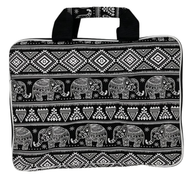 Sacoche Rembourrée pour Ordinateur Portable (Motif Éléphant) 33x24x3cm