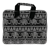 Sacoche Rembourrée pour Ordinateur Portable (Motif Éléphant) 33x24x3cm