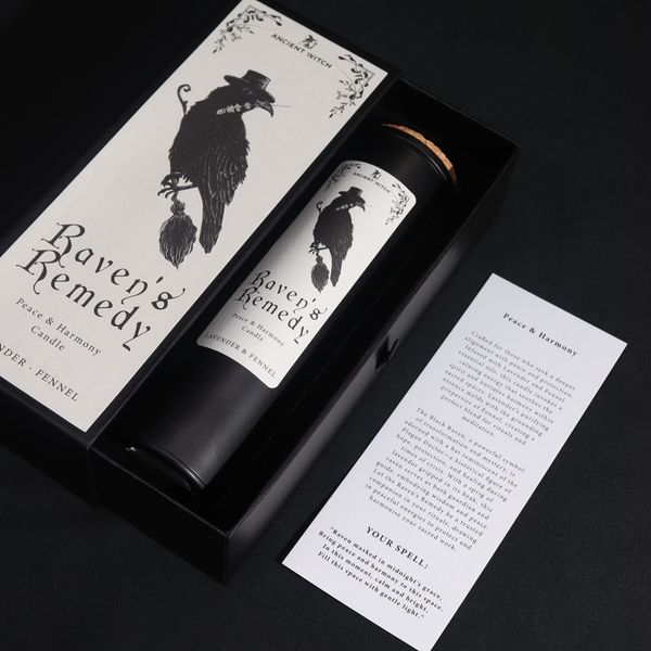 Bougies de Purification de Sorcière Ancestrale - Élixir des Corbeaux