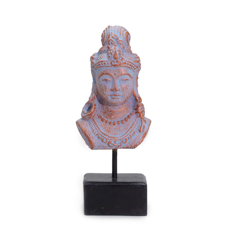 Princesse Lucky Java sur Support - Bleu Cuivre