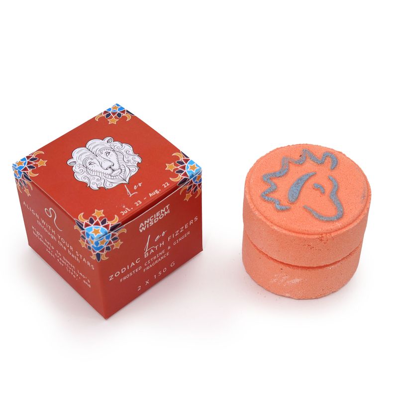 Ensemble de Bombes de Bain du Zodiaque avec Horoscope - Lion