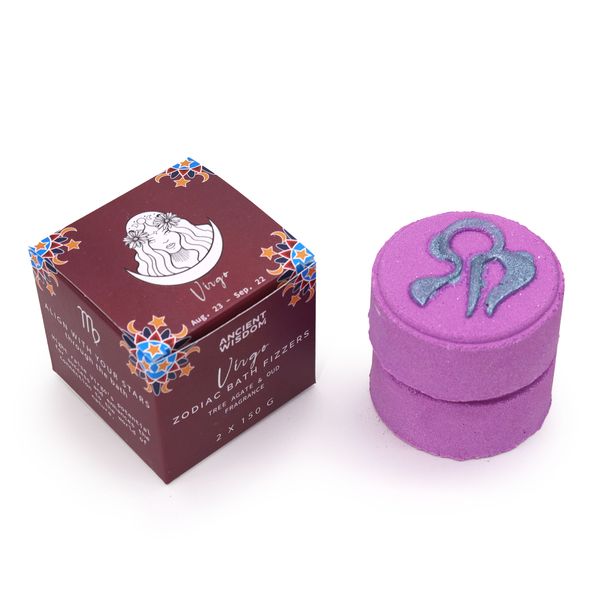 Ensemble de Bombes de Bain du Zodiaque avec Horoscope - Vierge