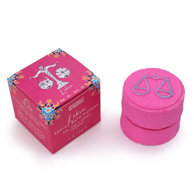 Ensemble de Bombes de Bain du Zodiaque avec Horoscope - Balance