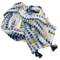Sari Nomade Collection On the Med - Paréo - Bleu Tie & Dye