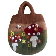 Sac en Feutre Champignon - 35x27cm