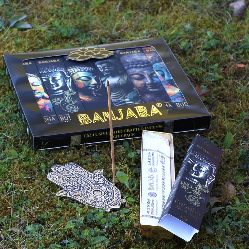 Coffret Bouddha Banjara – Pack de Démarrage – 12 boîtes de 6 encens