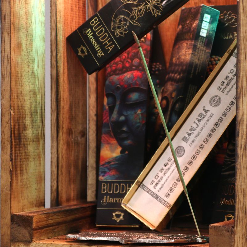 Coffret Bouddha Banjara – Pack de Démarrage – 12 boîtes de 6 encens