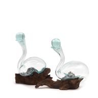 Vase en Verre soufflé sur Racine - Décanteur de Vin