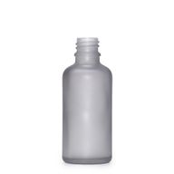 Flacon Compte-Gouttes en Verre Gris Givré 30ml  - Sans Bouchon
