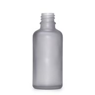Flacon Compte-Gouttes en Verre Gris Givré 50ml  - Sans Bouchon
